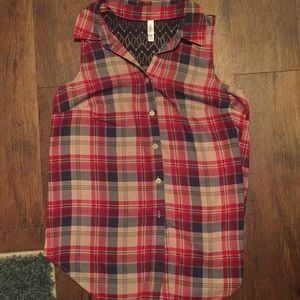 Plaid tank top